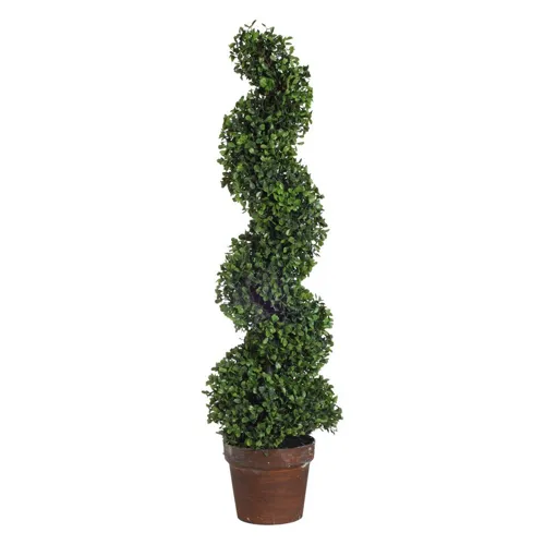 3' Tall Artificial Spiral Boxwood Tree