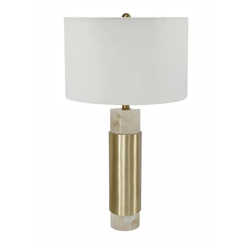 Insuni Brass & Alabaster Table Lamp