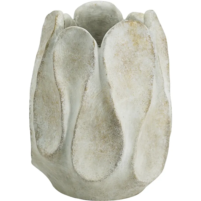 8'' Bloom Grey Cement Planter