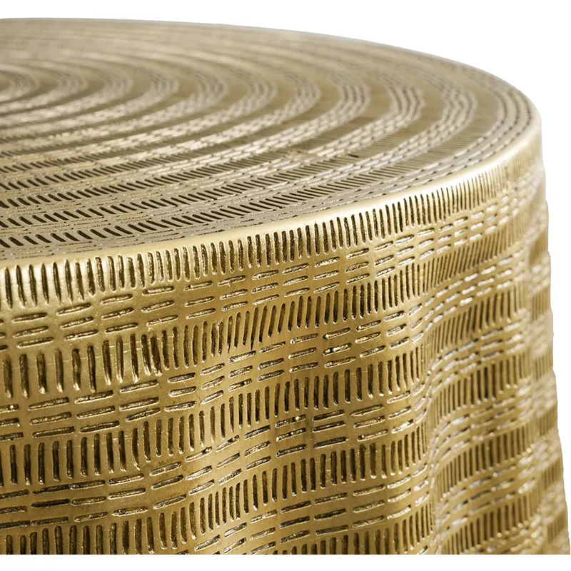 Gold Textured Coffee Table