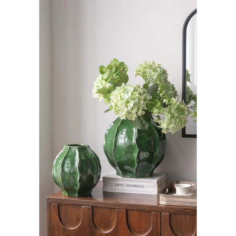 Green Ceramic Vase