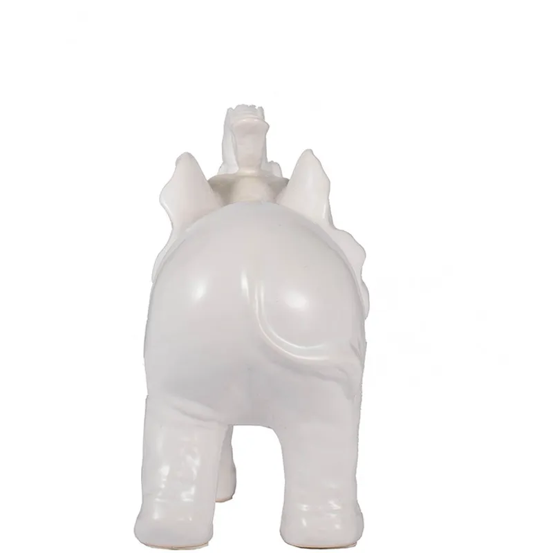 White Trumpeting Elephant