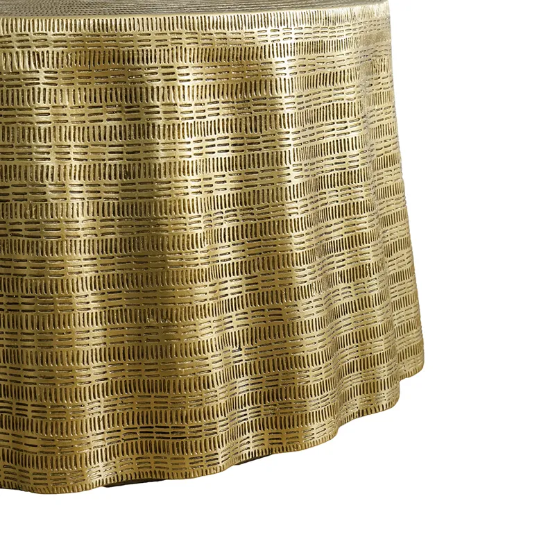 Gold Textured Coffee Table