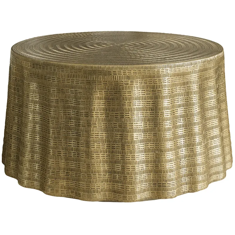 Gold Textured Coffee Table