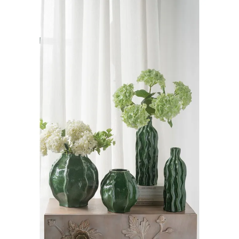Green Ceramic Vase