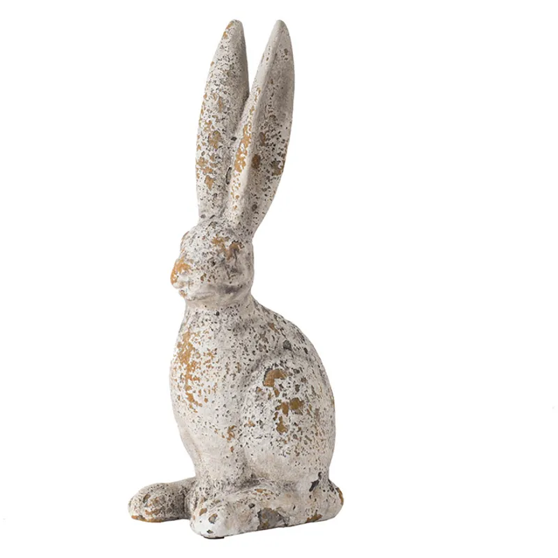 10'' Weathered Rabbit Statue
