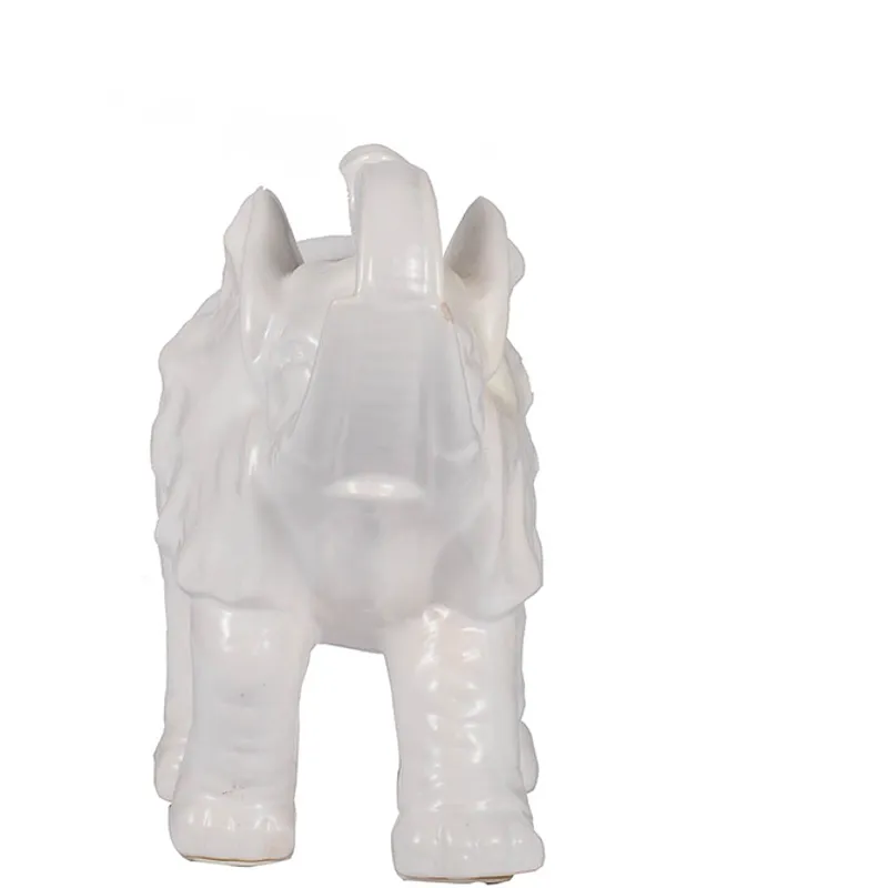 White Trumpeting Elephant