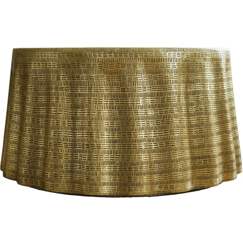 Gold Textured Coffee Table
