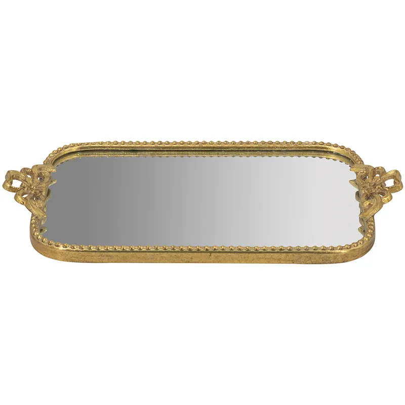 Ornate Gold Mirror Tray