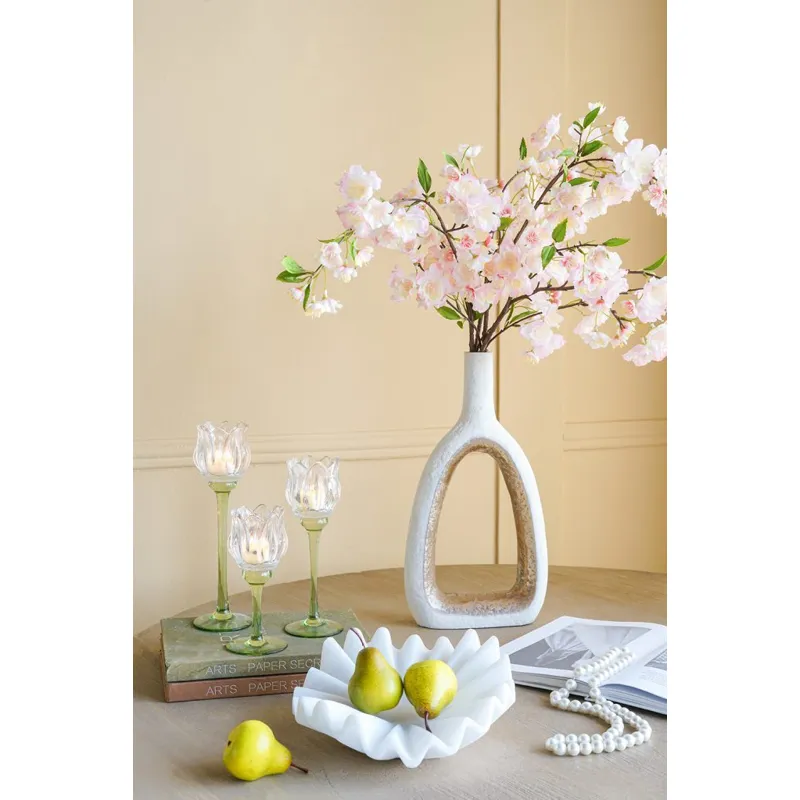Matte White Pleated Bowl