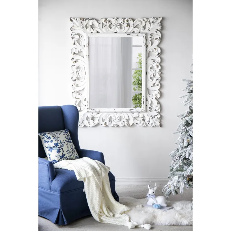 Antique White Mirror