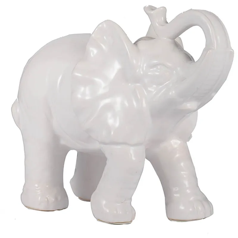 White Trumpeting Elephant