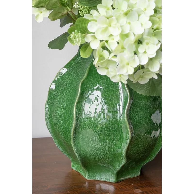 Green Ceramic Vase