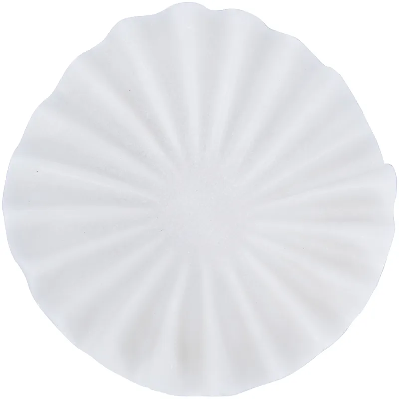 Matte White Pleated Bowl