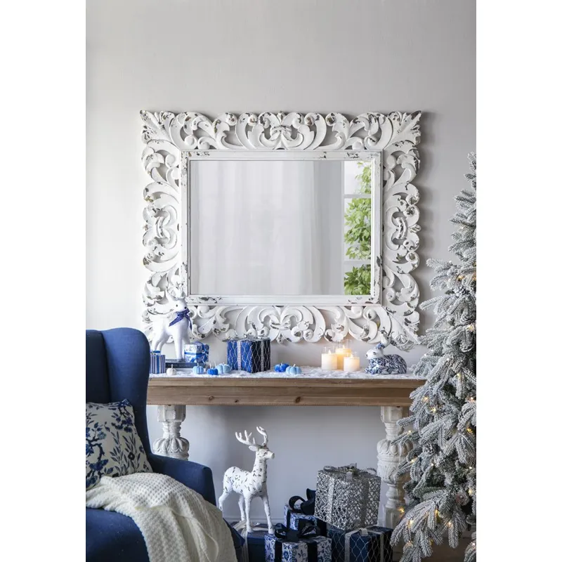 Antique White Mirror
