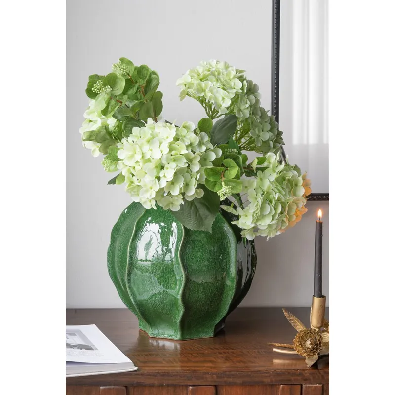 Green Ceramic Vase
