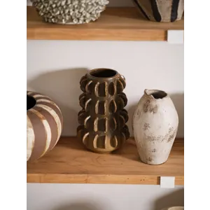 Millay Vase, Brown - 8.25"x 12.25"