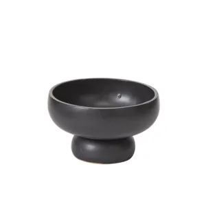 Nightingale Compote, Black - 6.25"x 3.75"