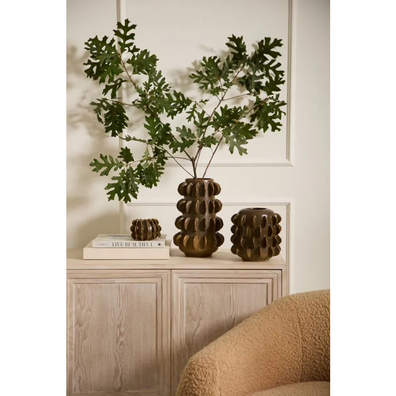 Millay Vase, Brown - 8.25"x 12.25"