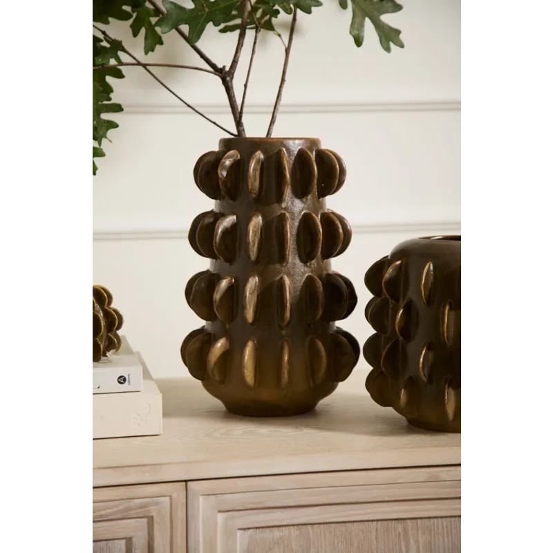 Millay Vase, Brown - 8.25"x 12.25"