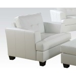 White Bonded Leather Chair