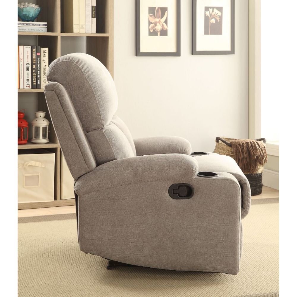 Rosia Recliner Gray Velvet 59549 by Acme Furniture at Tomlinson Furniture