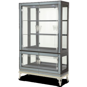 Caviar Curio with Glass Doors (2 pc)