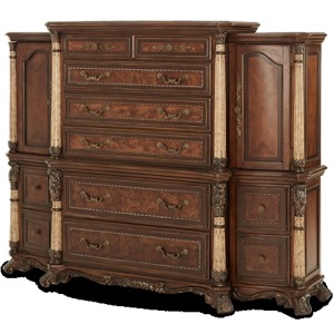 6 Drawer Chest with Left and Right Piers