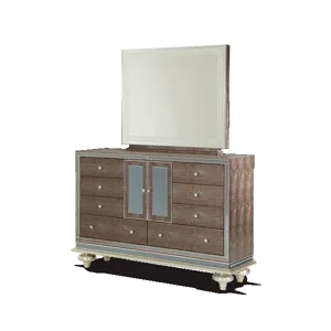 Amazing Gator Upholstered Dresser and Mirror