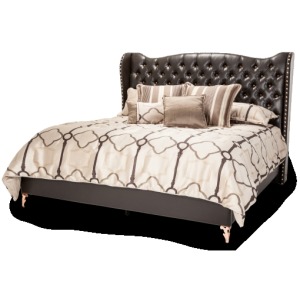 Hollywood Loft Eastern King Bed Ganache