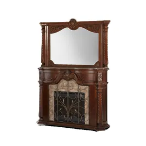 Fireplace and Mirror