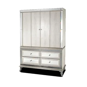 Crystal Croc Media Cabinet (2 pc)