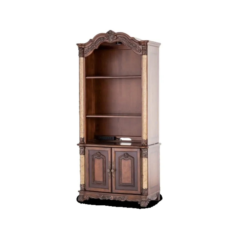 Victoria Palace Bookcase Hutch w/2 Door Cabinet L.Espresso
