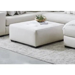 Parlor Parchment Cocktail Ottoman
