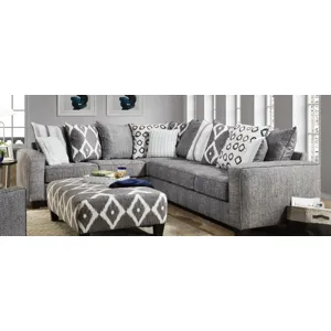 Stonewash Black 2 PC Sectional