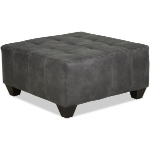 Cocktail Ottoman - Crow Pewter