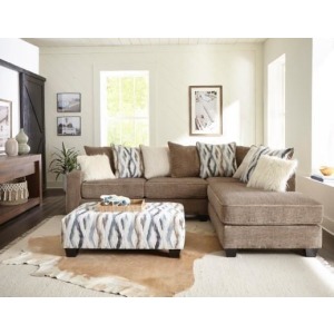 Zaftig Taupe 2PC Sectional