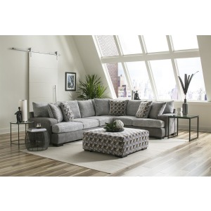 2 PC Sectional - Zaftig Dove