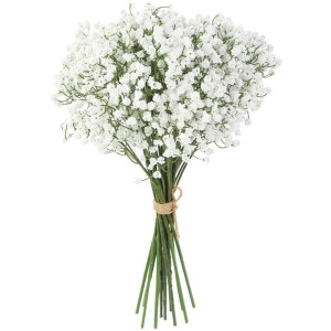 15" Baby's Breath Bouquet - White