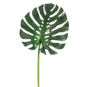 28.12" Medium Monstera Leaf Spray - Green	