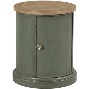 Chastain Woodfield Round Accent Table Green