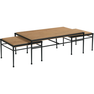 Summit Canyons Metal And Wood Coffee Table