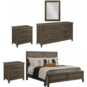Emporium Cheswick 5 PC Panel Bedroom Set - King