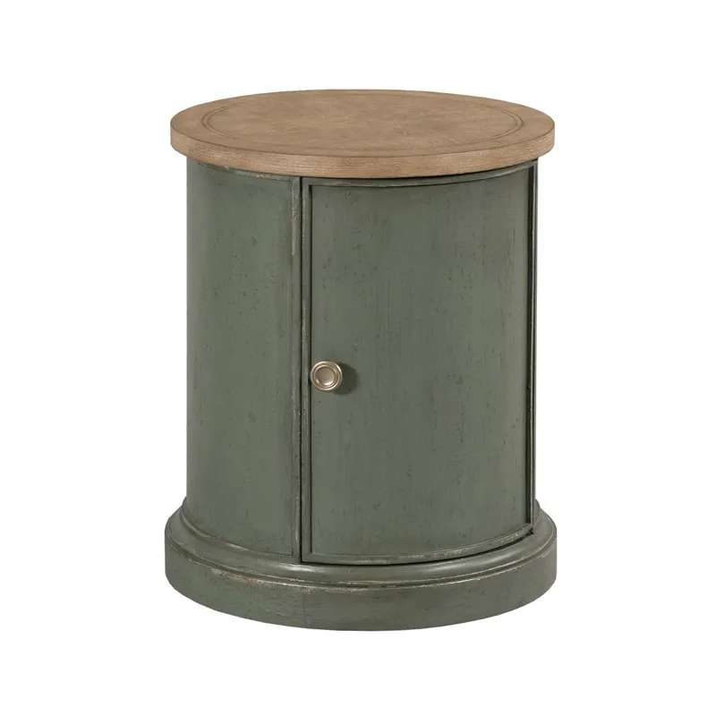 Chastain Woodfield Round Accent Table Green