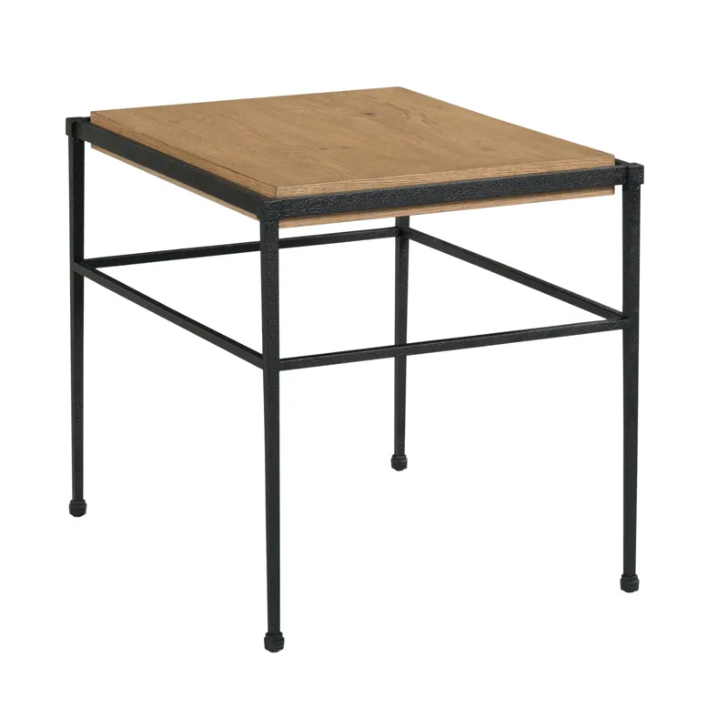 Summit Metal And Wood End Table