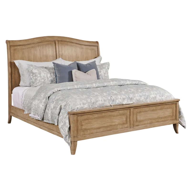 Chastain Cadence Sleigh Bed Footboard And Rails + Slats - King