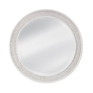 Rodanthe Round Woven Mirror