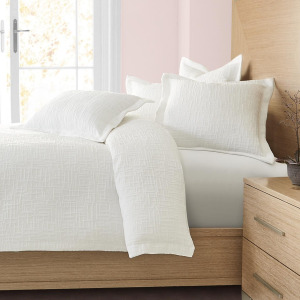 HILLTON WHITE 6PC K DUVET SET