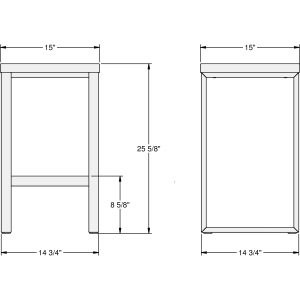 Aaron Non Swivel Stool - Counter Height