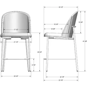 Luongo Non Swivel Stool - Counter Height